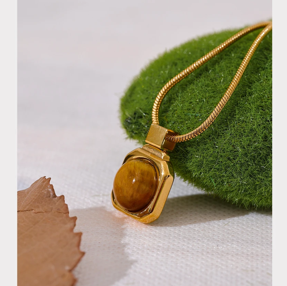 Tiger Eye Pendant Necklace