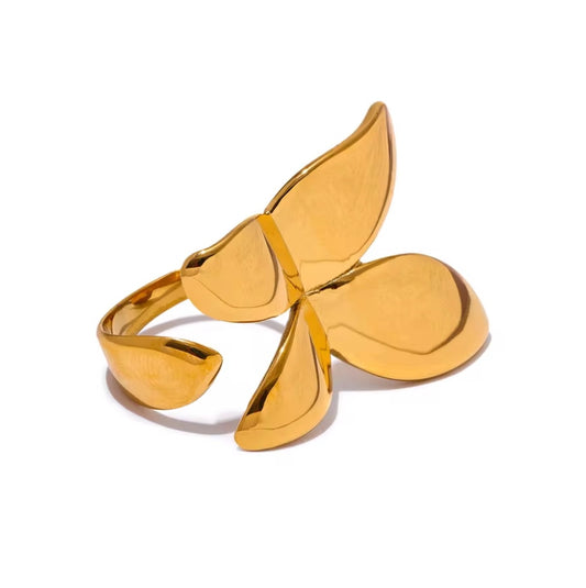 Butterfly Statement Open Ring