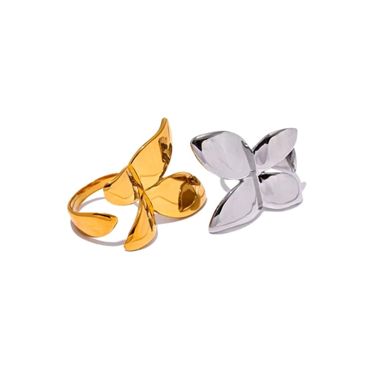 Butterfly Statement Open Ring