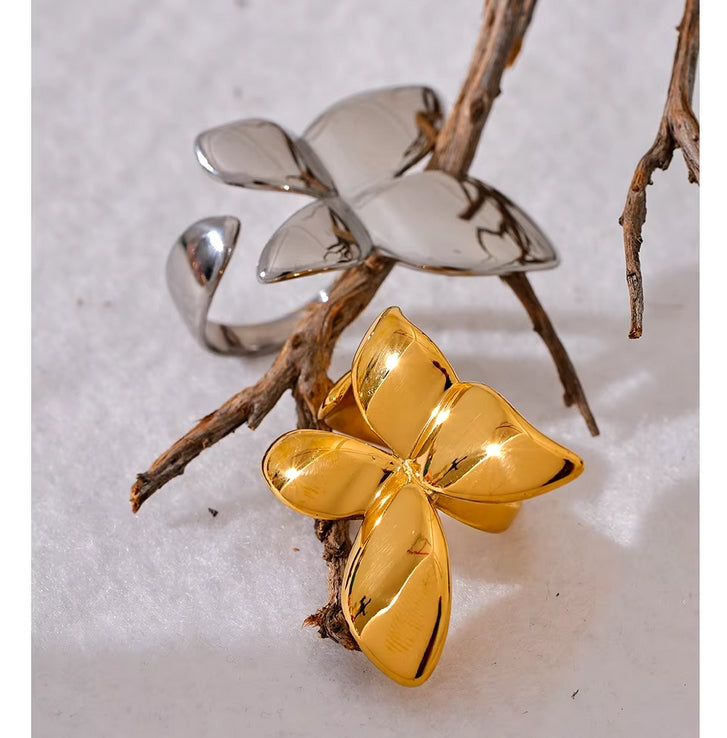 Butterfly Statement Open Ring