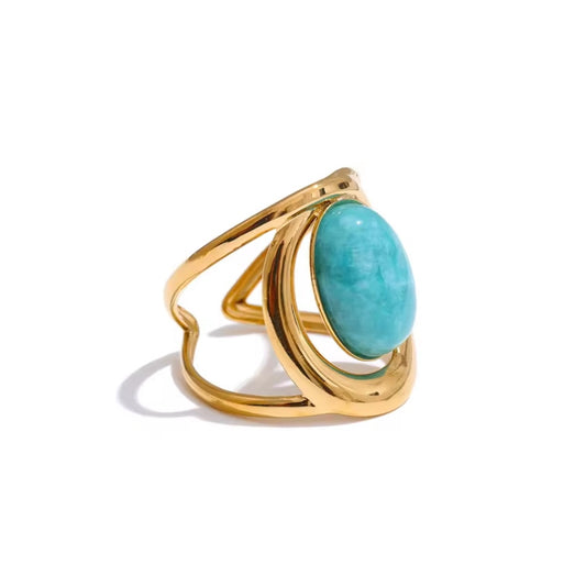 Oval Cocktail Gem Ring