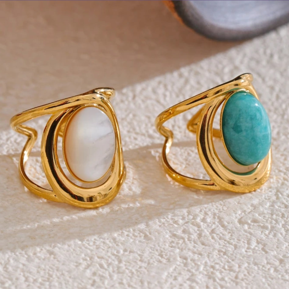 Oval Cocktail Gem Ring
