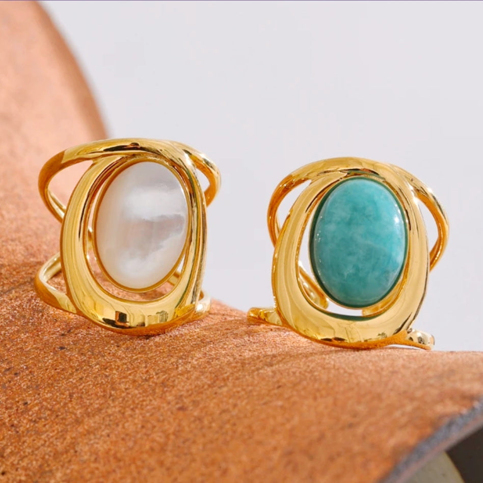 Oval Cocktail Gem Ring