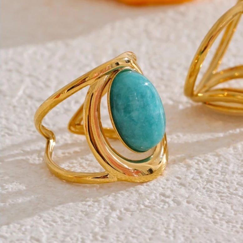 Oval Cocktail Gem Ring